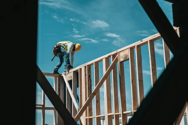 Lockup: framing on site
